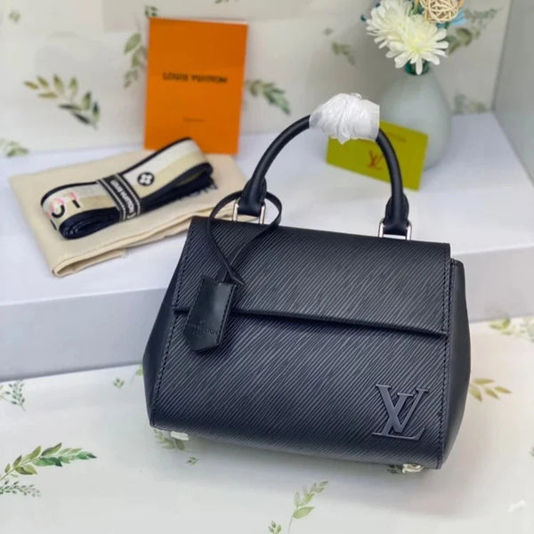 LV Epi Leather Cluny MM Top Handle Bag