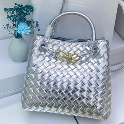 Bottega Veneta Intrecciato Leather Small Andiamo Tote