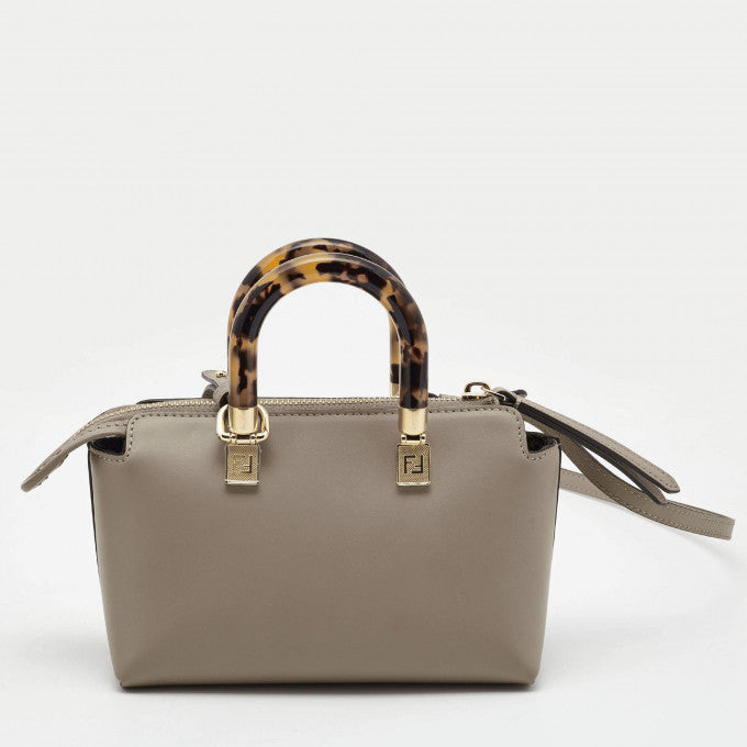 F Beige Leather Mini By The Way Tote