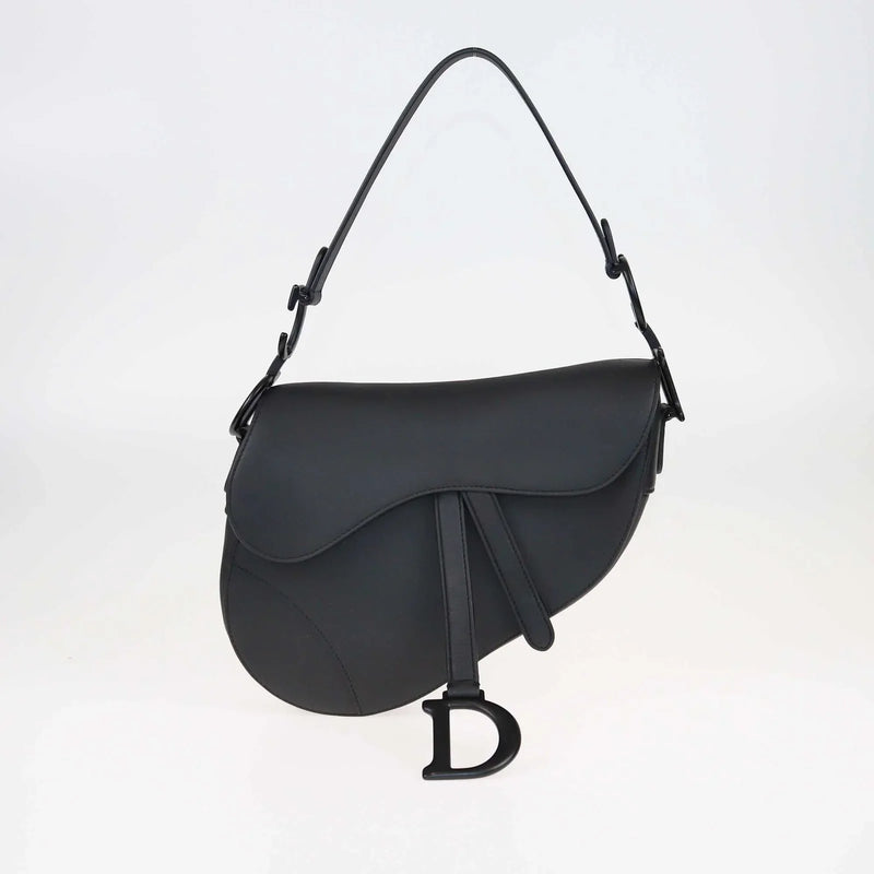 Black Ultramatte Saddle Bag - Sleek and Modern Elegance