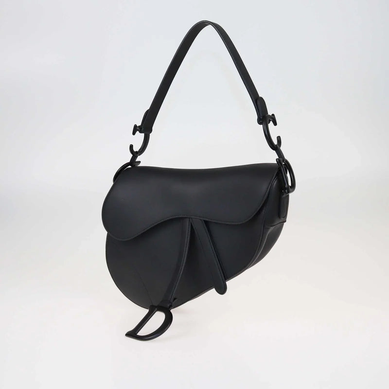 Black Ultramatte Saddle Bag - Sleek and Modern Elegance