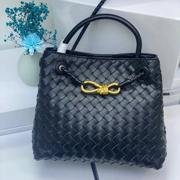 Bottega Veneta Intrecciato Leather Small Andiamo Tote