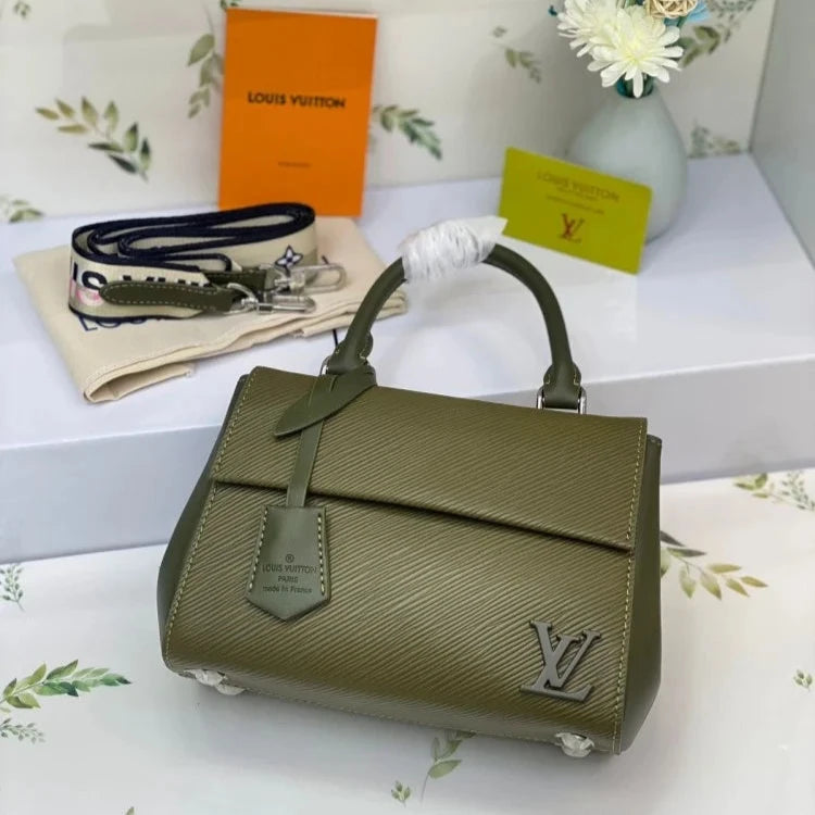 LV Epi Leather Cluny MM Top Handle Bag