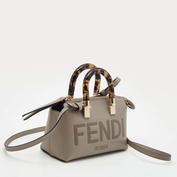 F Beige Leather Mini By The Way Tote