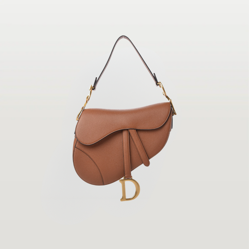 D Leather Saddle Shoulder Bag