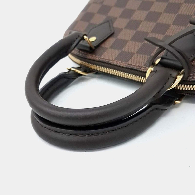 LV Brown Damier Ebene Canvas Alma BB Top Handle Bag