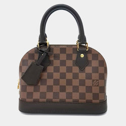 LV Brown Damier Ebene Canvas Alma BB Top Handle Bag