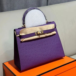 Hermes Kelly Ostrich Bag